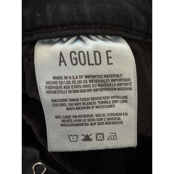 AGOLDE Black Distressed Skinny Jeans Women’s 27 High Rise Raw Hem Cotton Spandex - Picture 10 of 10